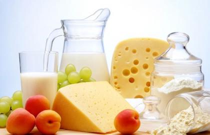 July decline in prices for dairy products